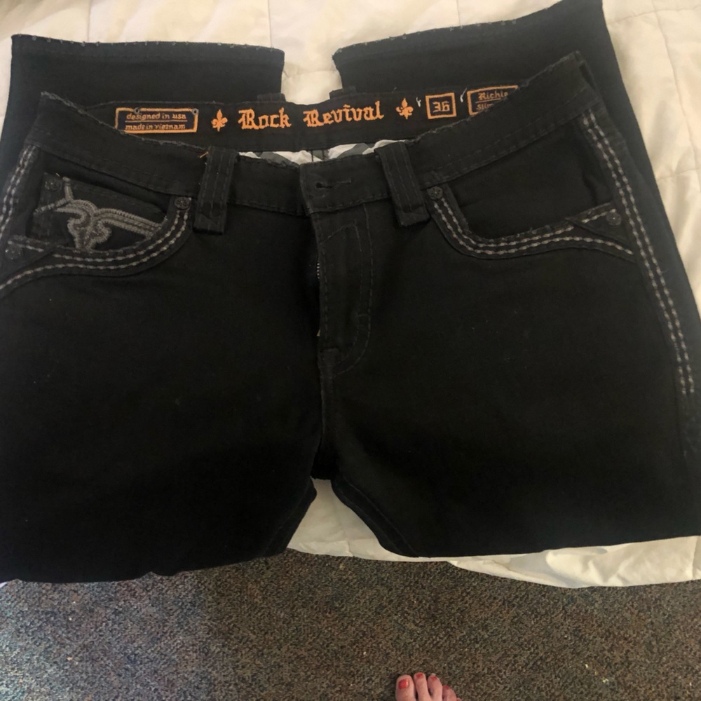 Rock Revival Dark Denim Men’s Pants